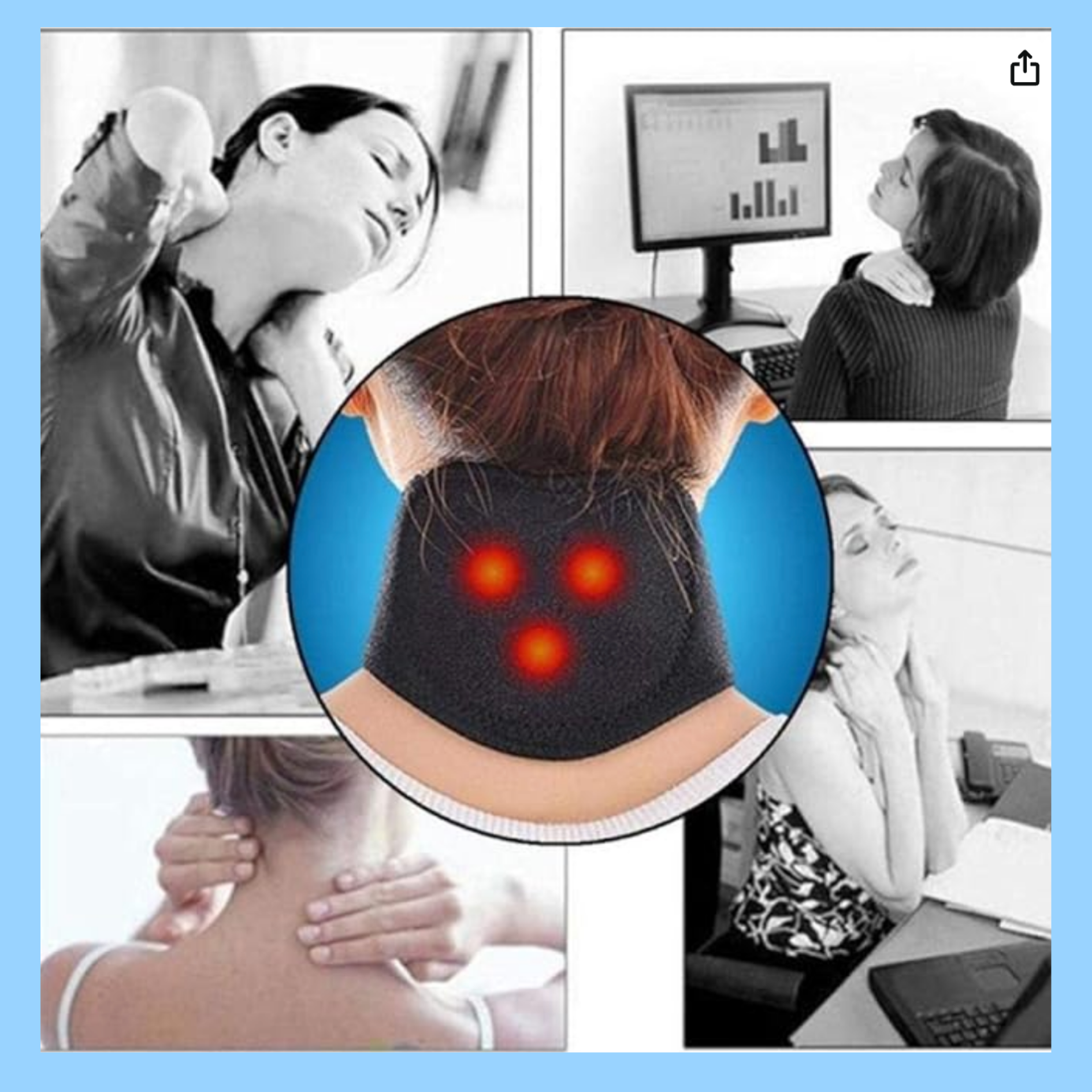 Neck Care Magnetic Heating Pillow