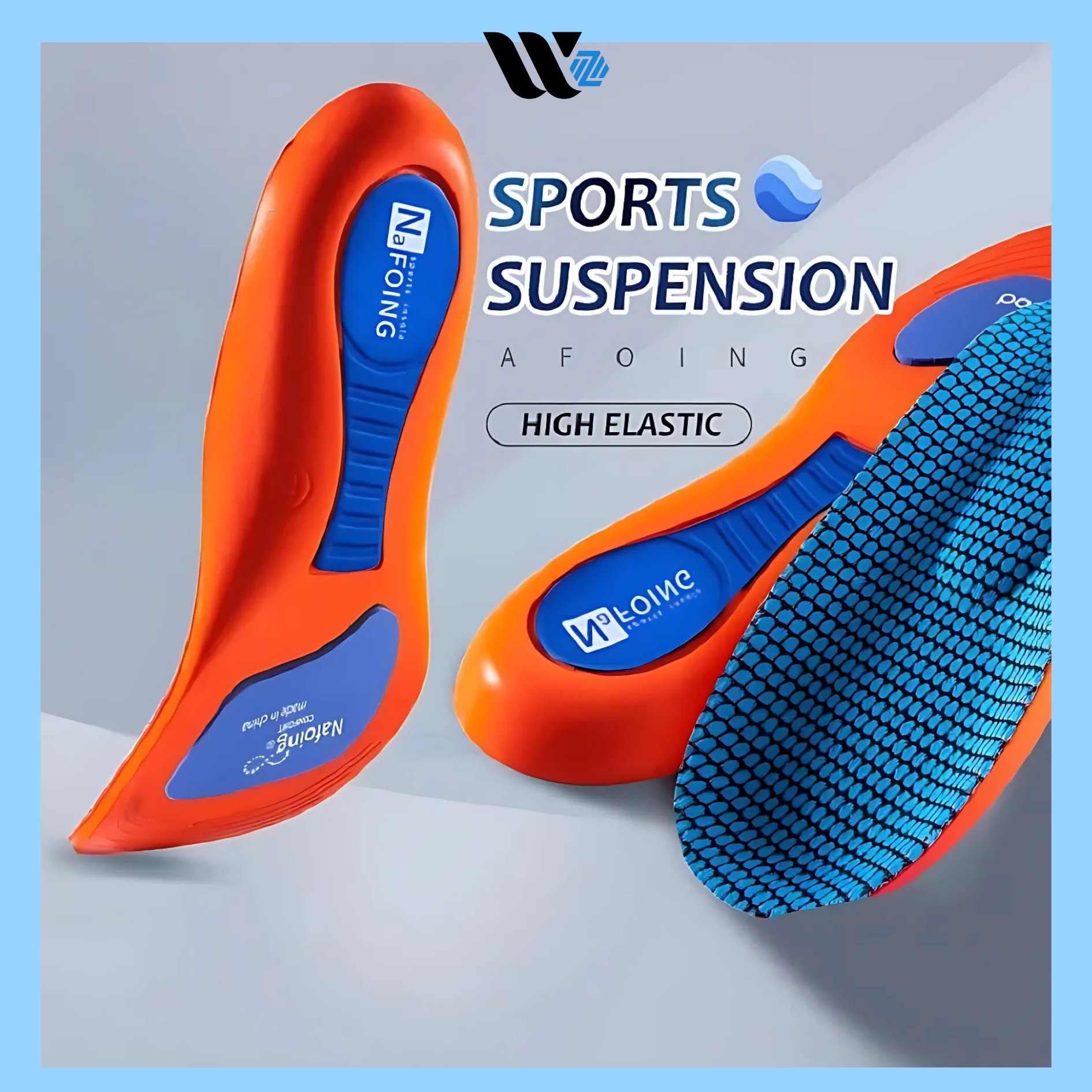Sports Elastic Shock-Absorbent Running Insoles
