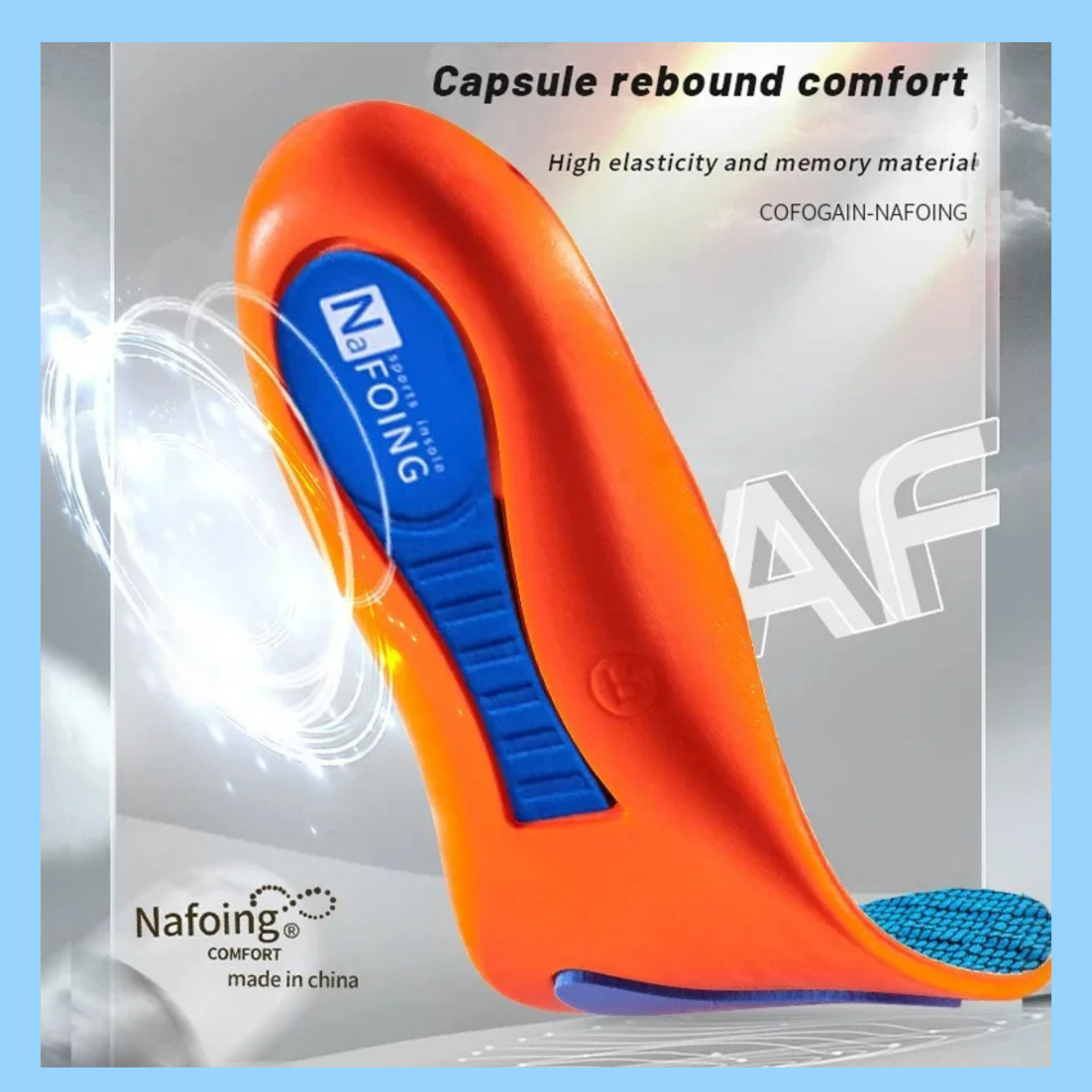 Sports Elastic Shock-Absorbent Running Insoles