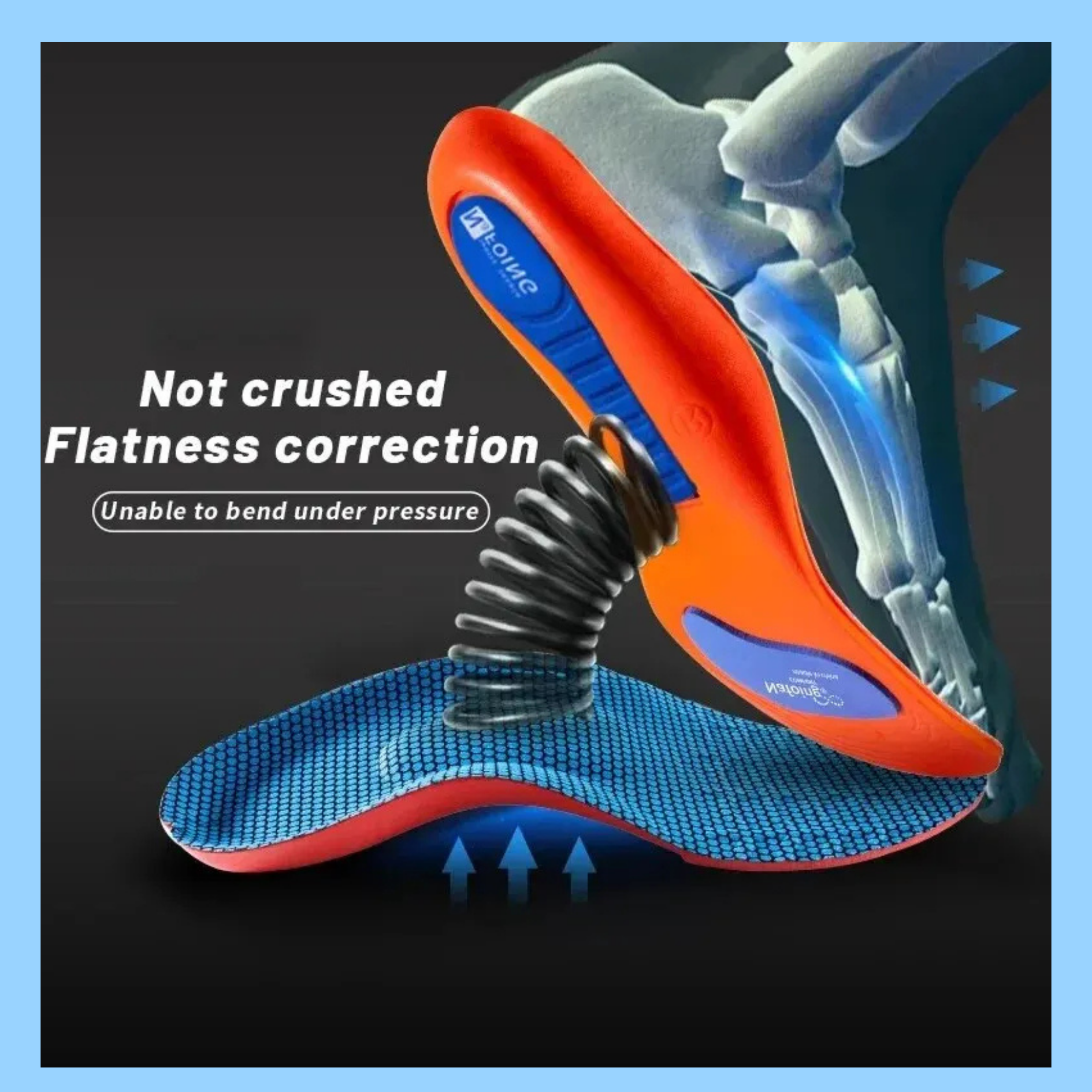 Sports Elastic Shock-Absorbent Running Insoles