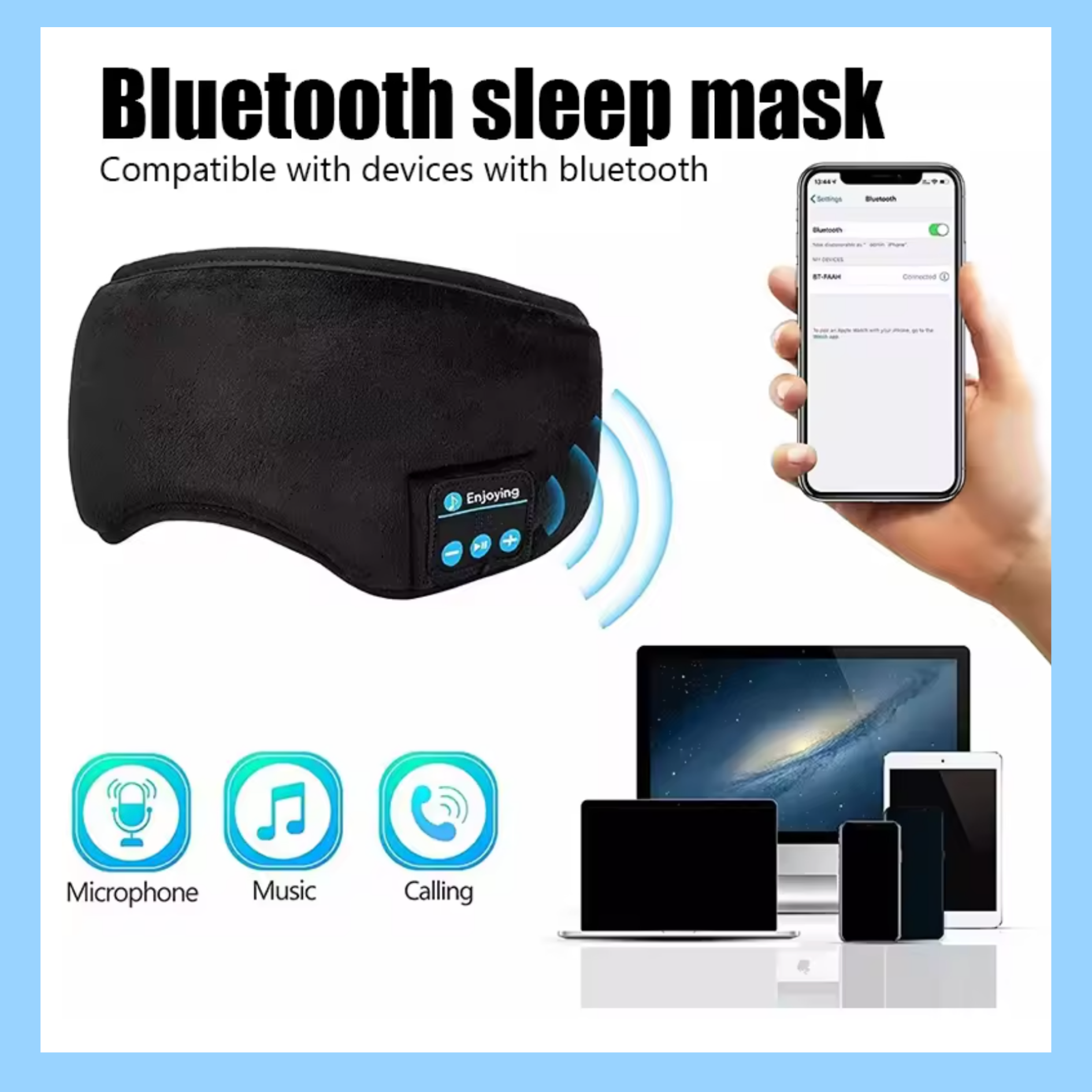 Bluetooth Music Sleep Eye Mask