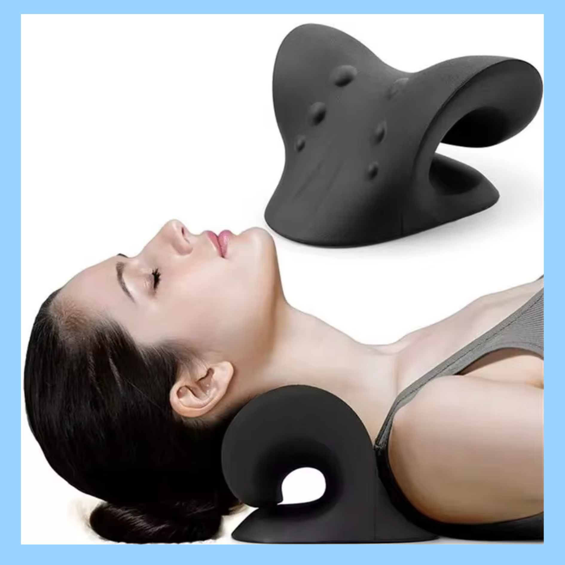 C-Shaped Cervical Pillow – Neck & Shoulder Relaxer