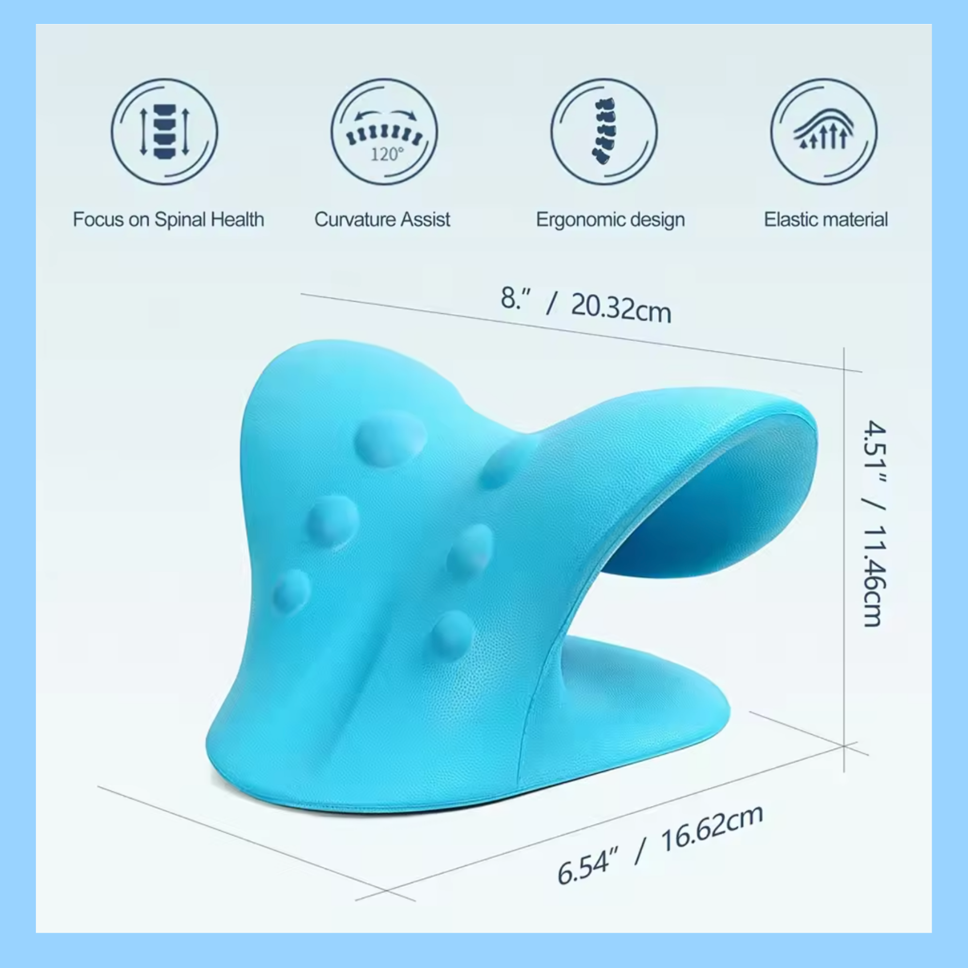 C-Shaped Cervical Pillow – Neck & Shoulder Relaxer
