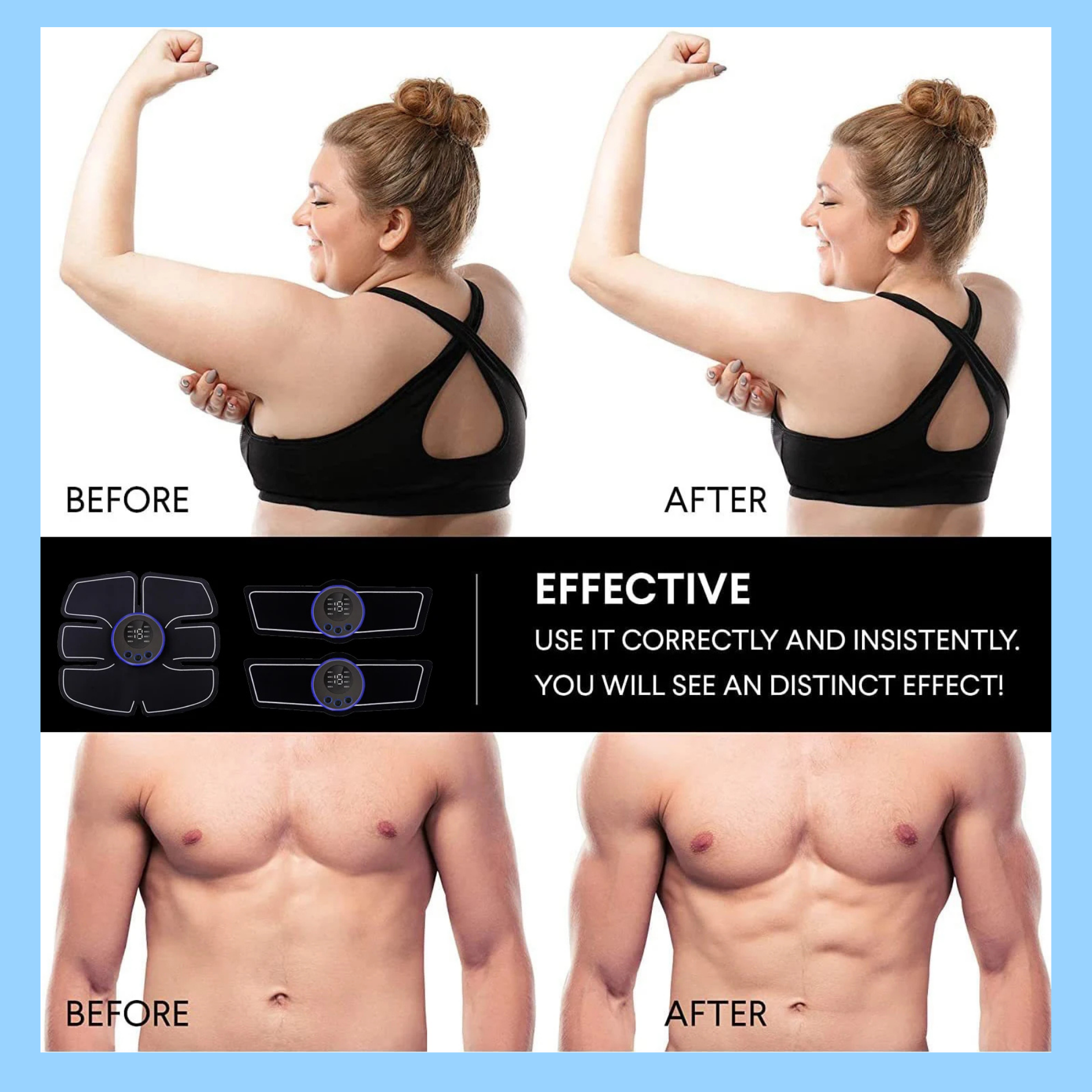 EMS Fitness Abdominal Massage Stimulator
