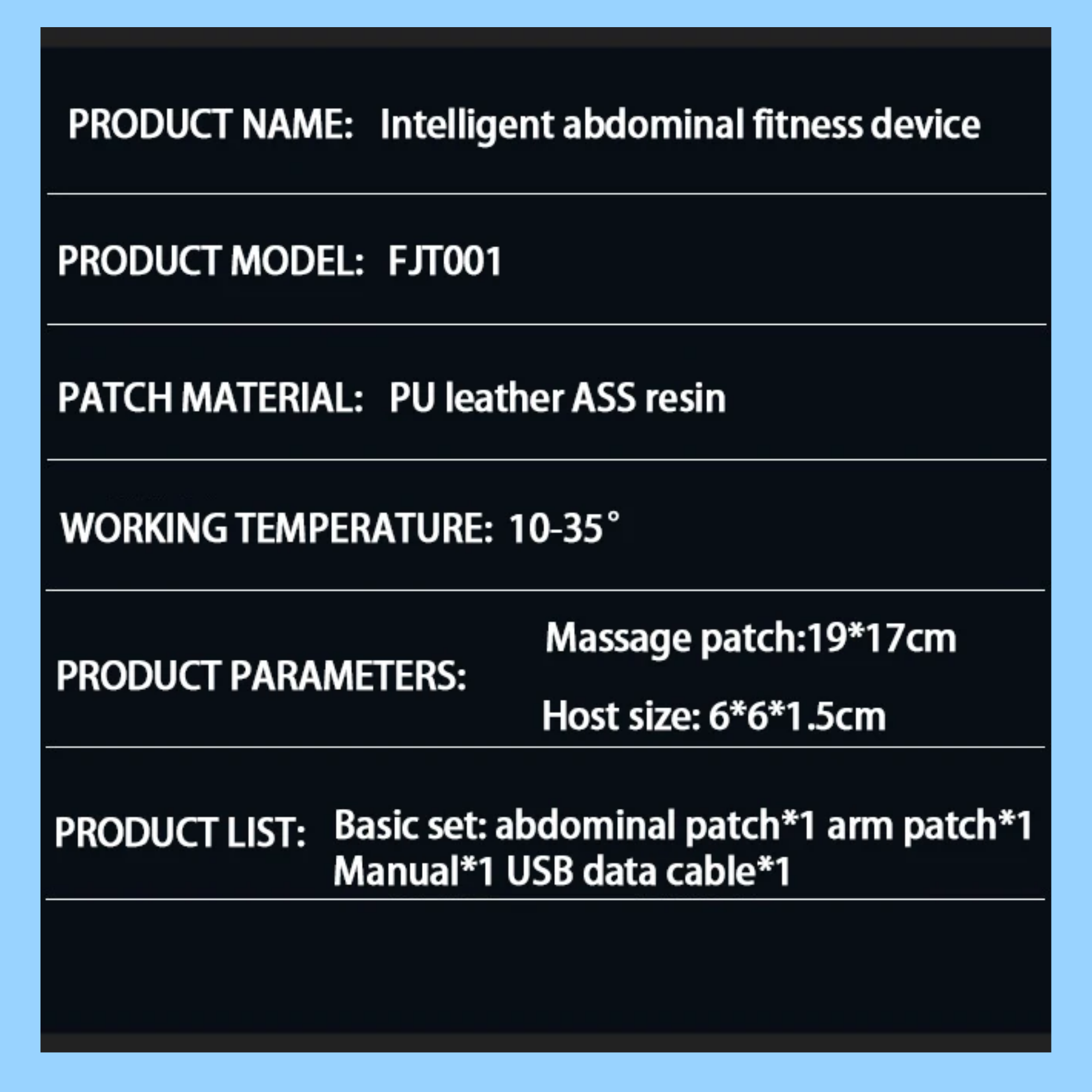 EMS Fitness Abdominal Massage Stimulator
