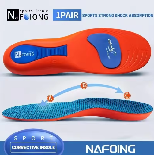 Sports Elastic Shock-Absorbent Running Insoles