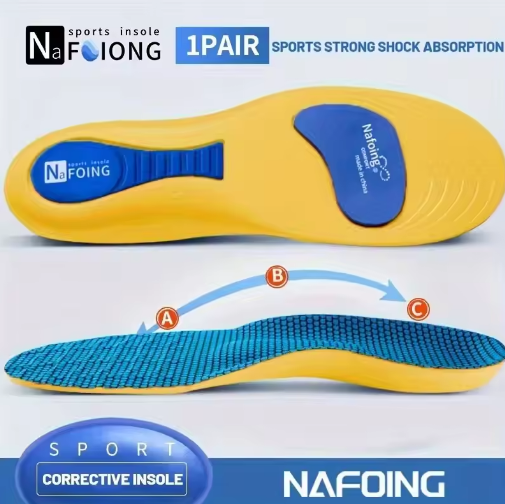 Sports Elastic Shock-Absorbent Running Insoles
