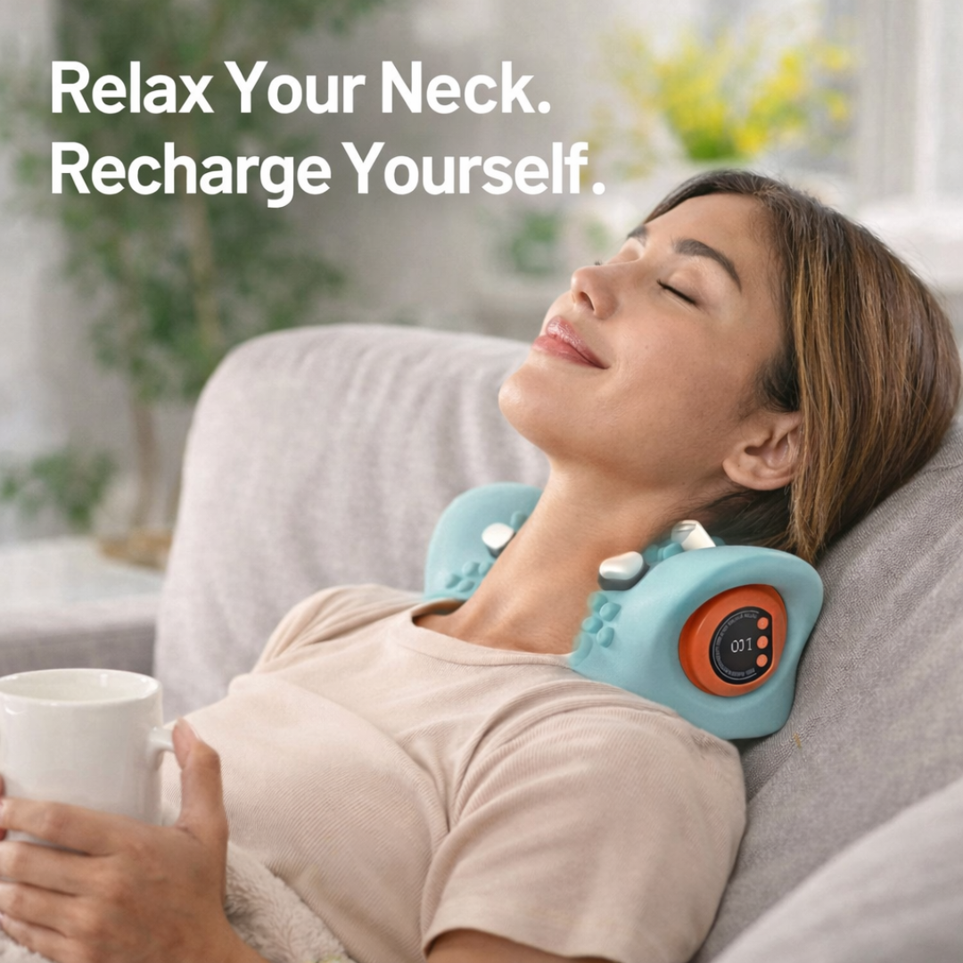 Heated Electric Cervical Massage Pillow