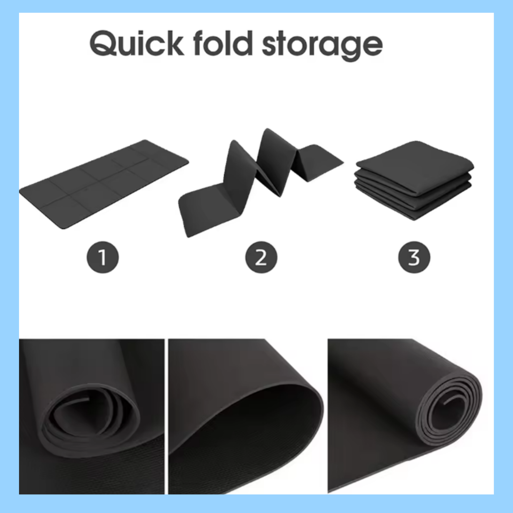 Fitness & Pilates Gym Mat - EVA Foam