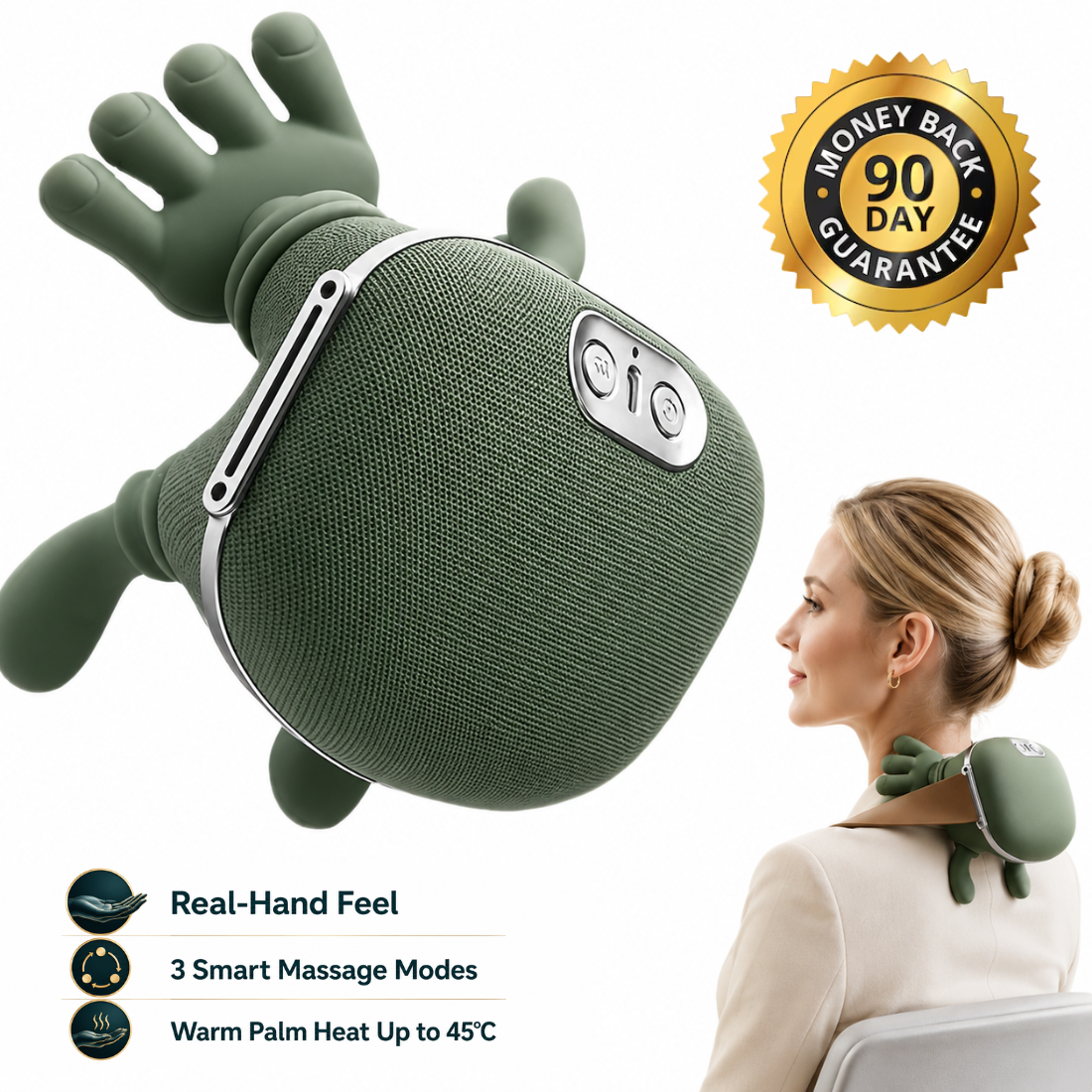 Wellzonez™ Portable 5-Finger Neck & Shoulder Massager