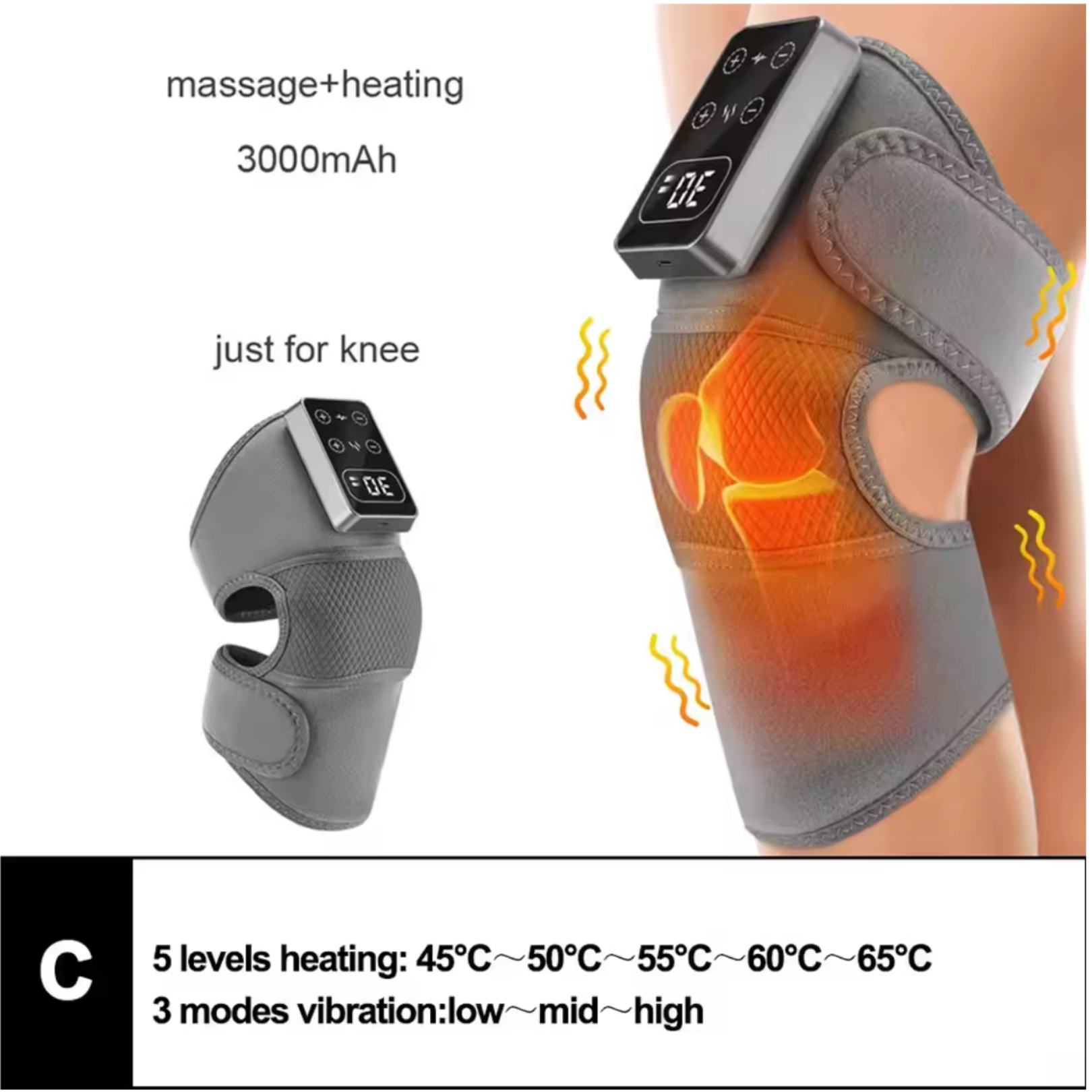 3 in 1 Heated Massager| FDA Approved