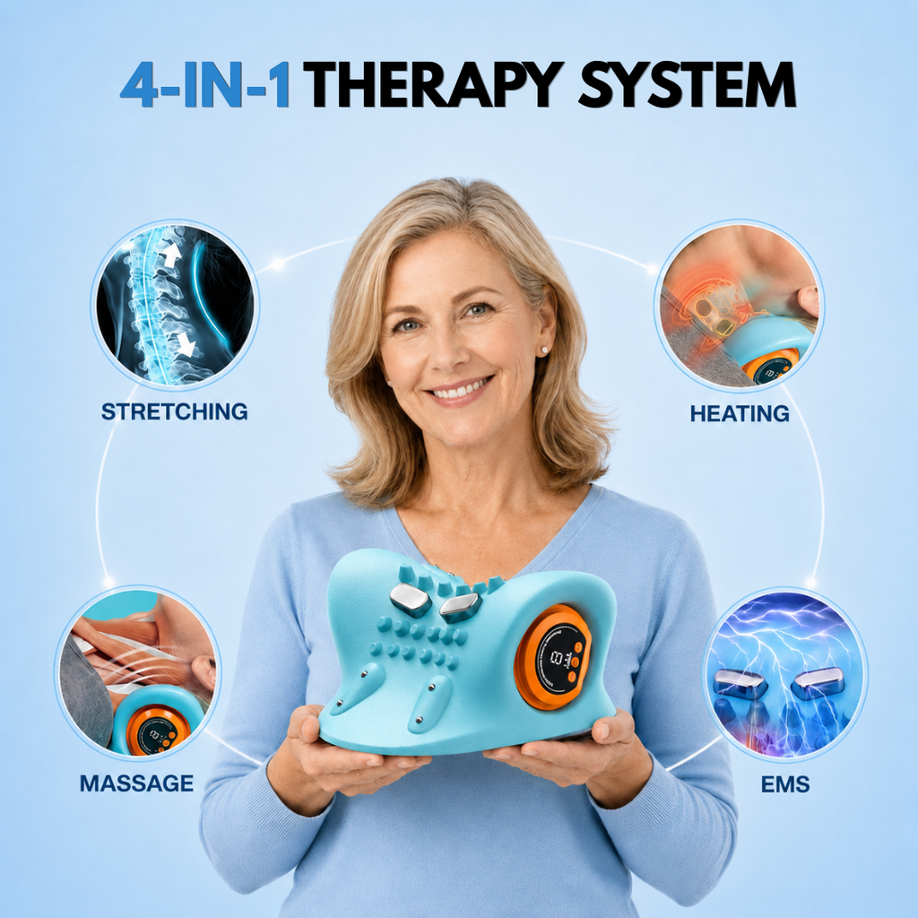 Wellzonez™ NeckRevive Pro 4-in-1 Cervical Therapy System