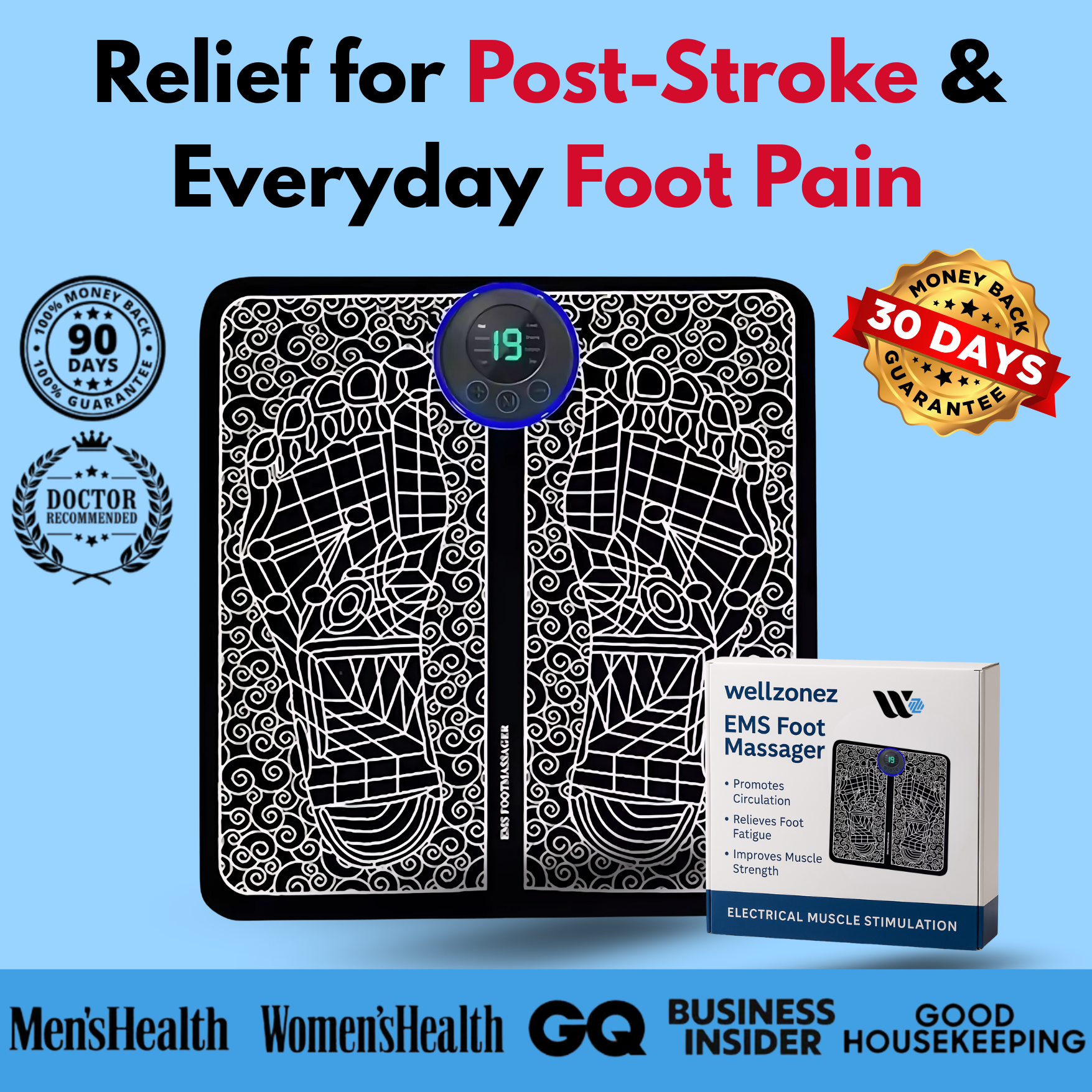 Wellzonez Foot Massager - Immediately Pain-Free