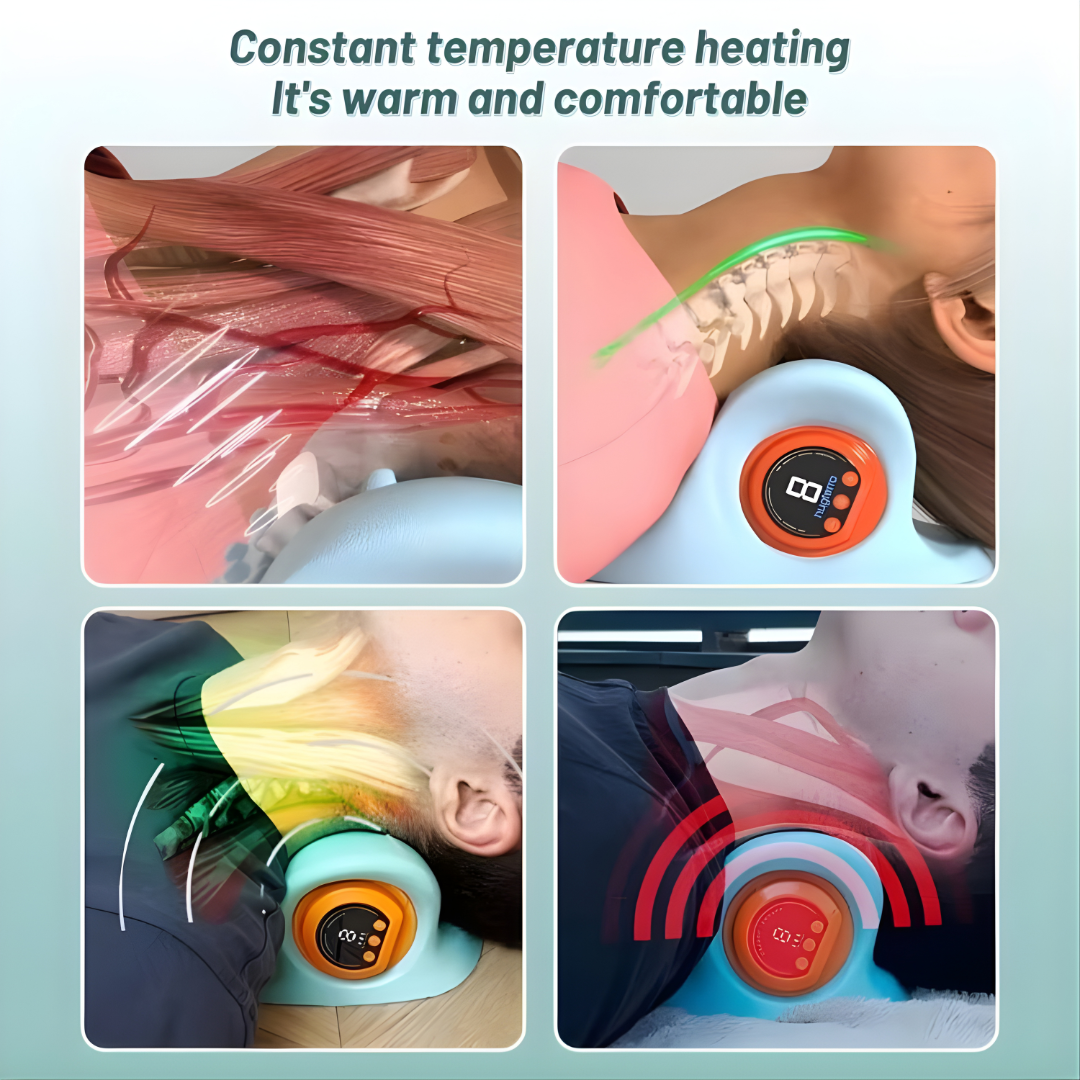 Heated Electric Cervical Massage Pillow