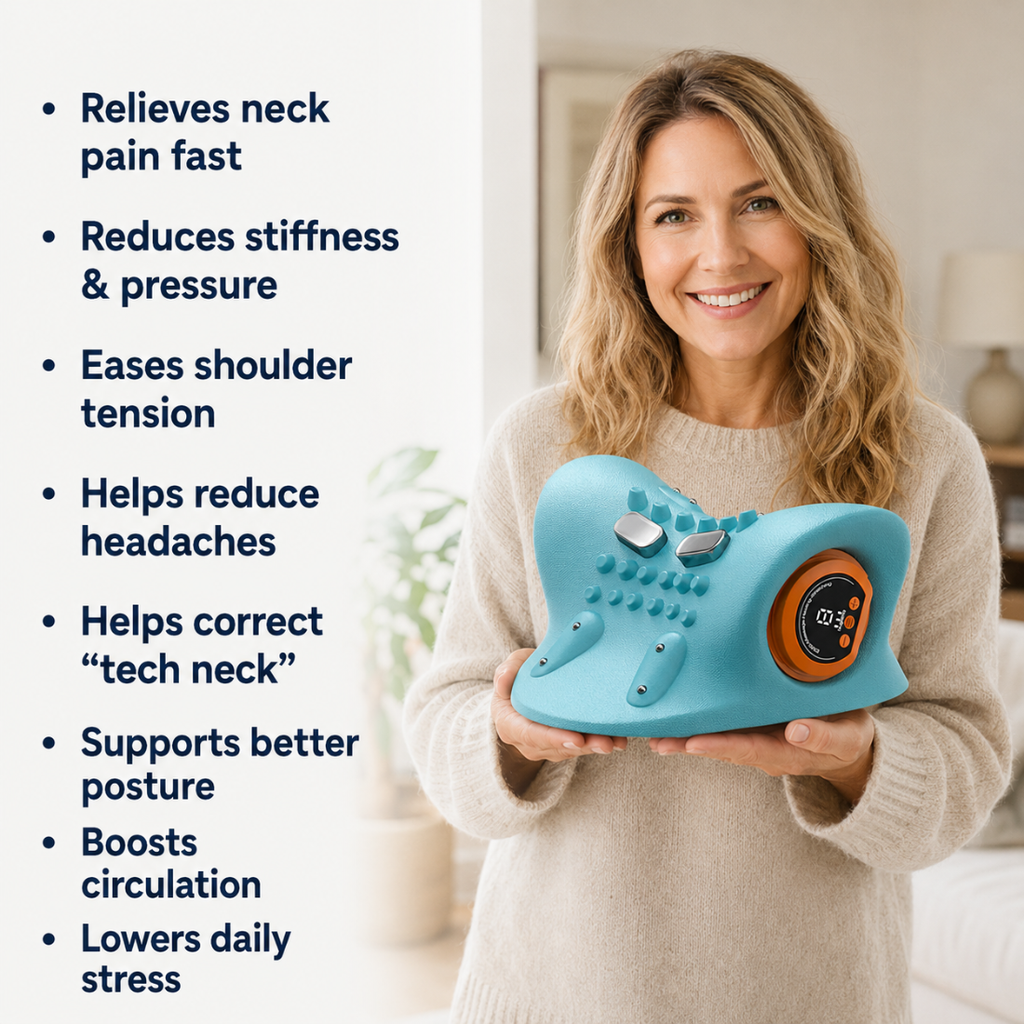 Wellzonez™ NeckRevive Pro 4-in-1 Cervical Therapy System