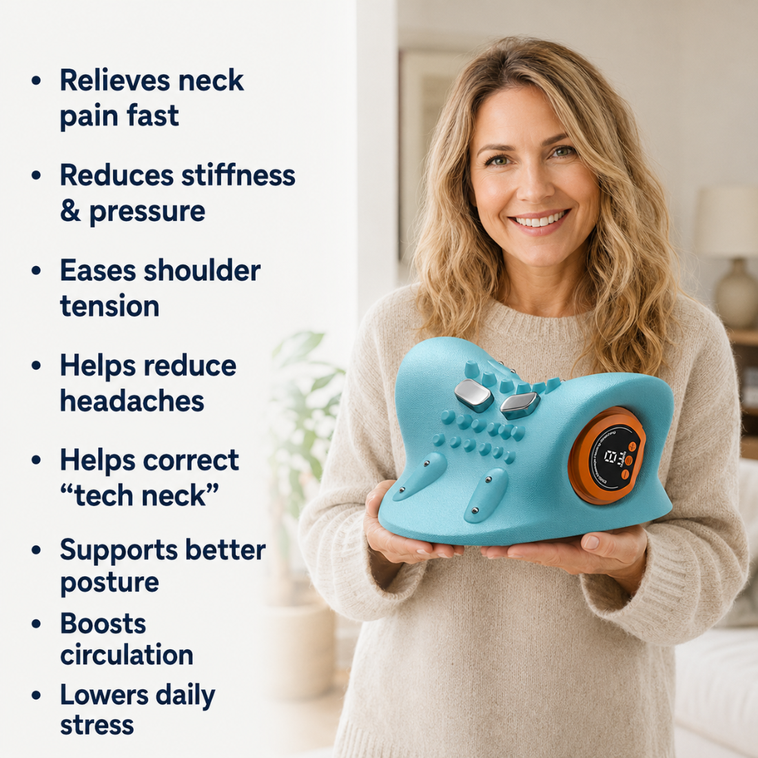 Wellzonez™ NeckRevive Pro 4-in-1 Cervical Therapy System