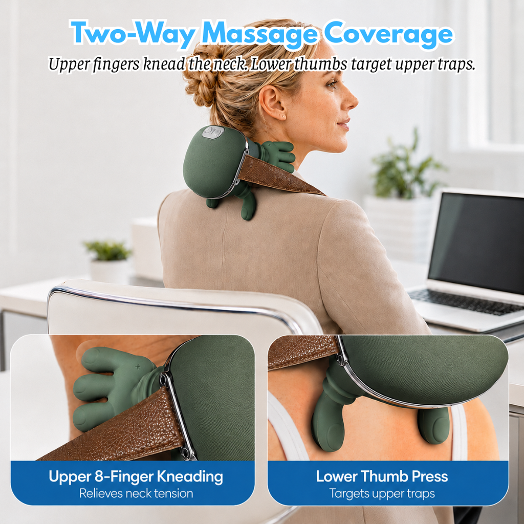 Wellzonez™ Portable 5-Finger Neck & Shoulder Massager