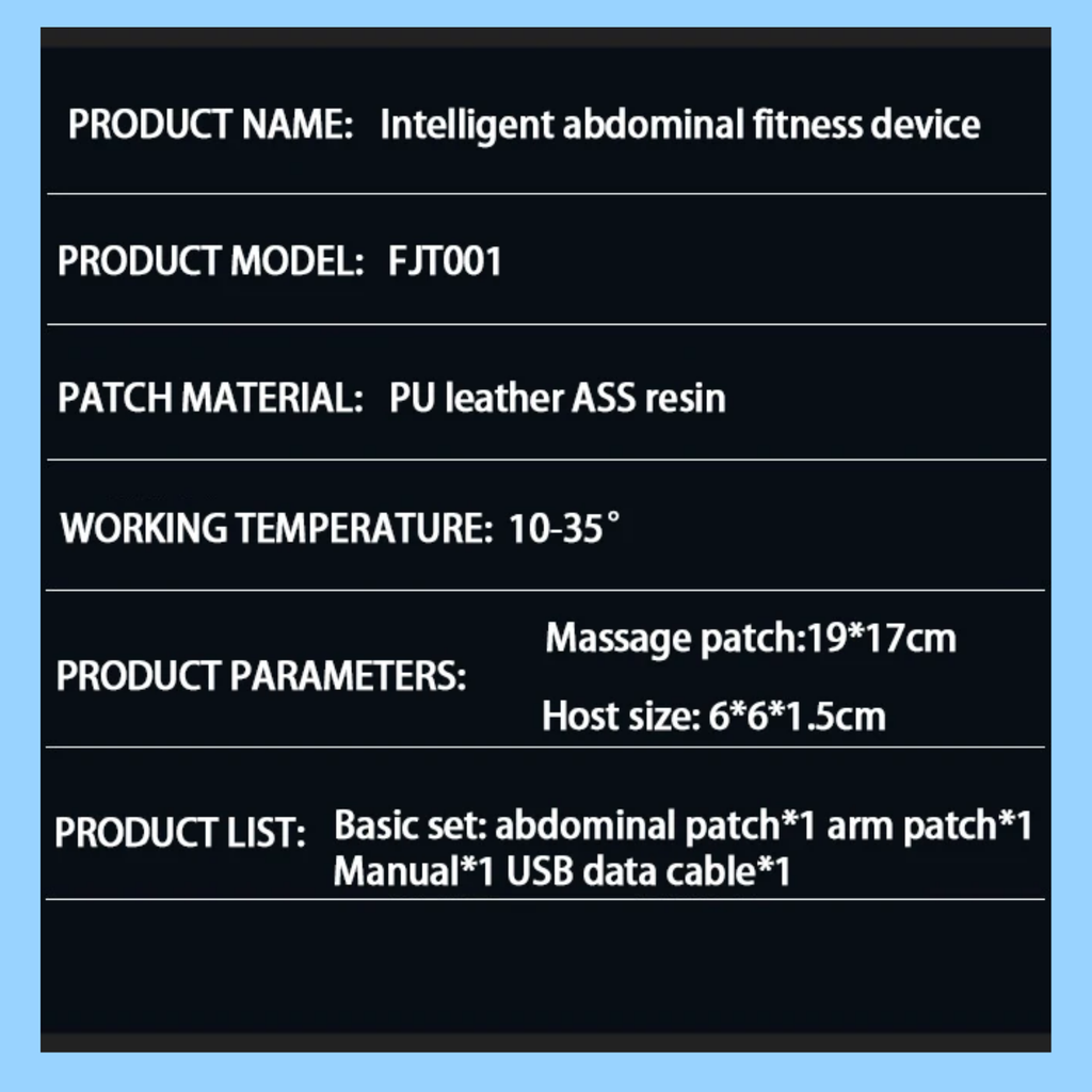 EMS Fitness Abdominal Massage Stimulator