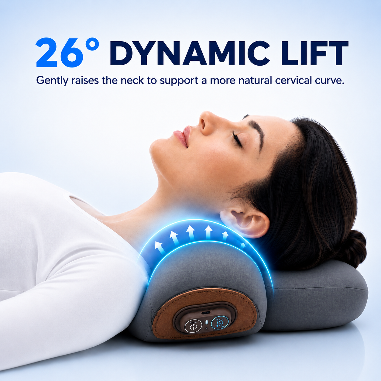 Wellzonez™ 26° Dynamic Lift Neck Therapy Pillow