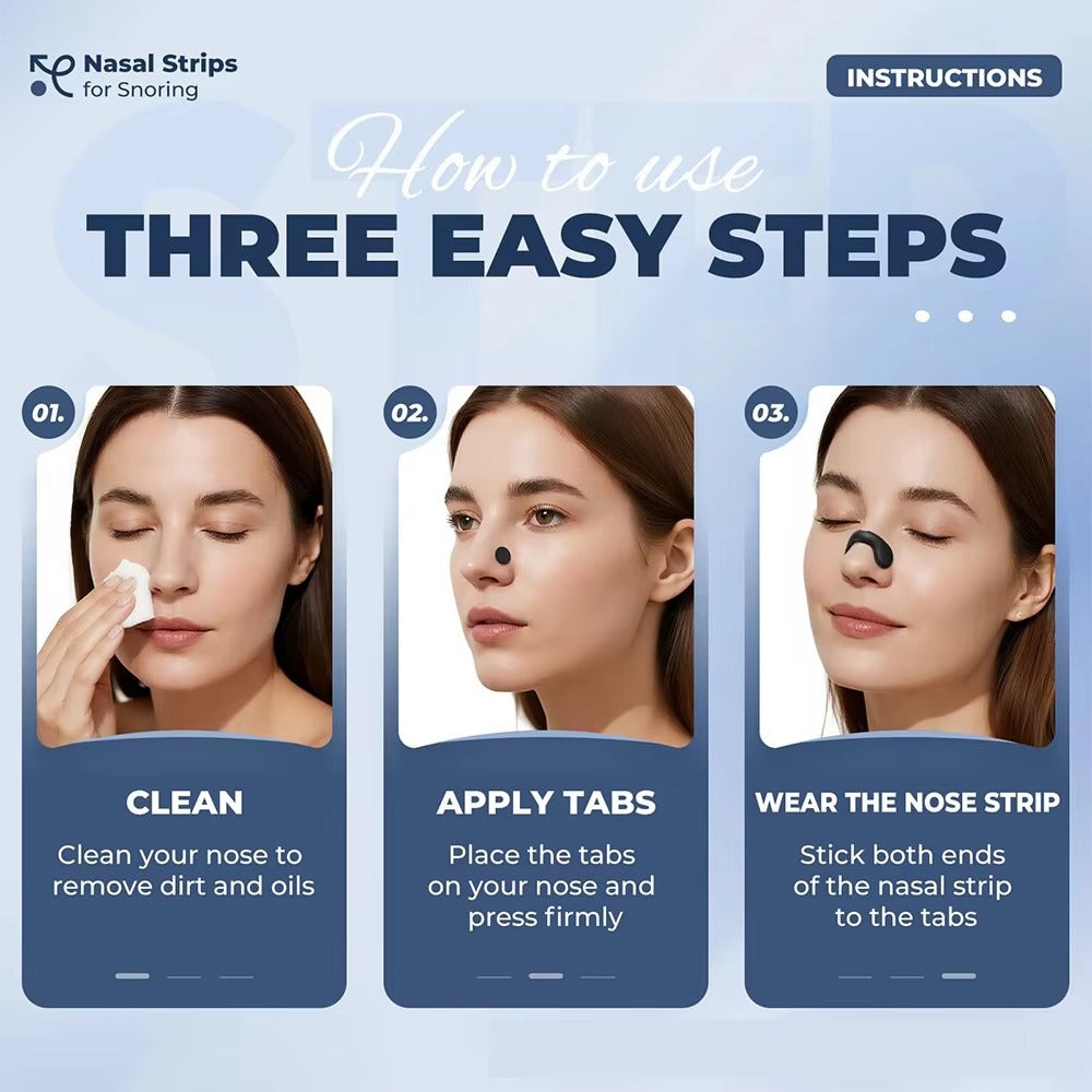 Magnetic Nasal Breathing Strips – Snoring Relief & Oxygen Booster Starter Kit