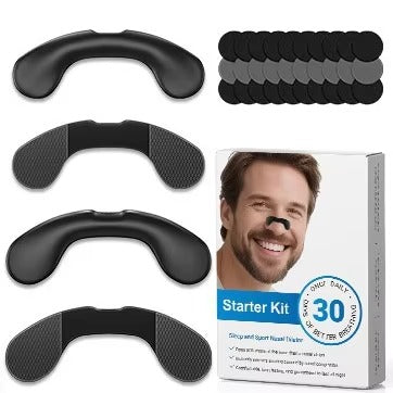Magnetic Nasal Breathing Strips – Snoring Relief & Oxygen Booster Starter Kit
