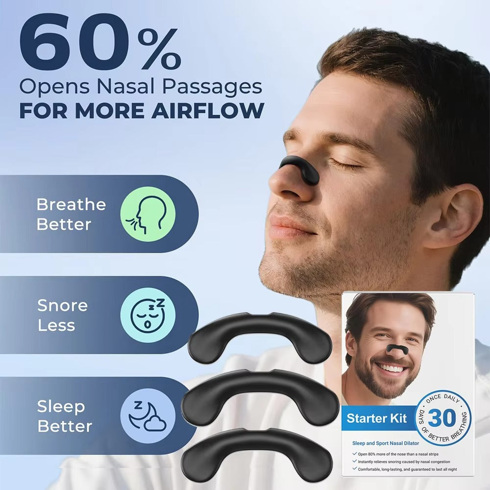Magnetic Nasal Breathing Strips – Snoring Relief & Oxygen Booster Starter Kit